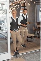 Комплект для официантов жилет классический рубашка брюки чиносы OFC09-1512