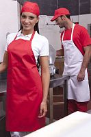 Комплект униформа для работника кухни ( фартук, бандана, поло) KH01-1512